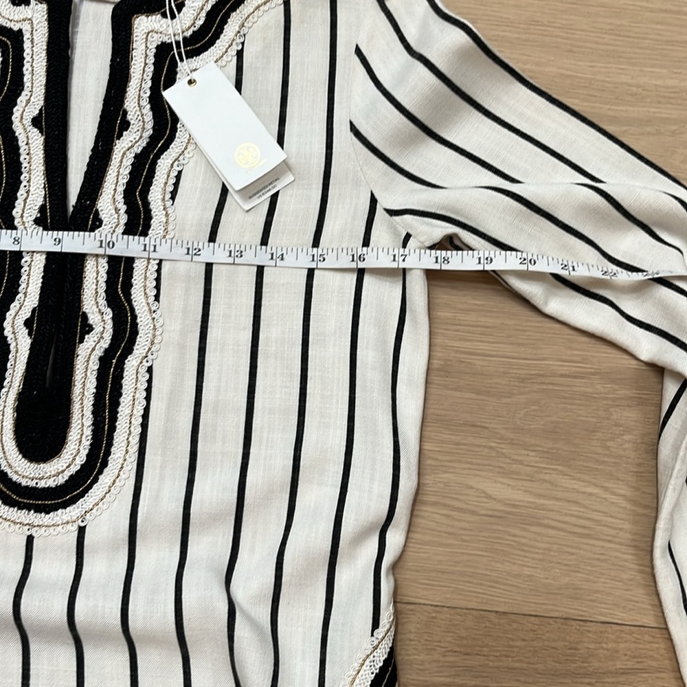 NWT Tory Burch Linen Tunic Top - Picture 6 of 14